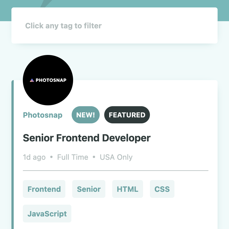 Job postings screenshot